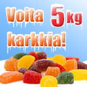 voita-5-kiloa-karkkia-ja-10-litraa-limsaa